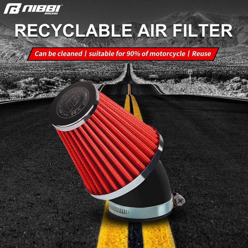 NIBBI RACING PARTS High Performance Air Filter 48mm Motorcycle Air Filter Replacement Air Filter Dirt Bike Air Filter GY6 Scooter Air Filter (A3-48mm) - Image 4